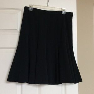 black flair skirt
